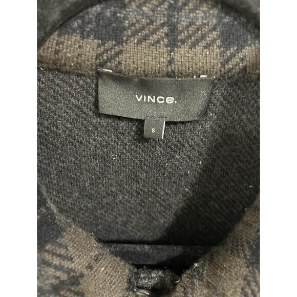 Vince Plaid Wool BLEND Jacket Women’s Size Small Gray - Picture 5 of 11